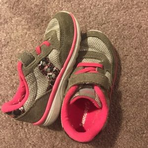 Saucony grey and pink sparkle 6.5 toddler shoes